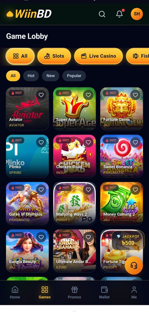 Game Lobby — ৪১+ ভেন্ডরের হাজারো গেম